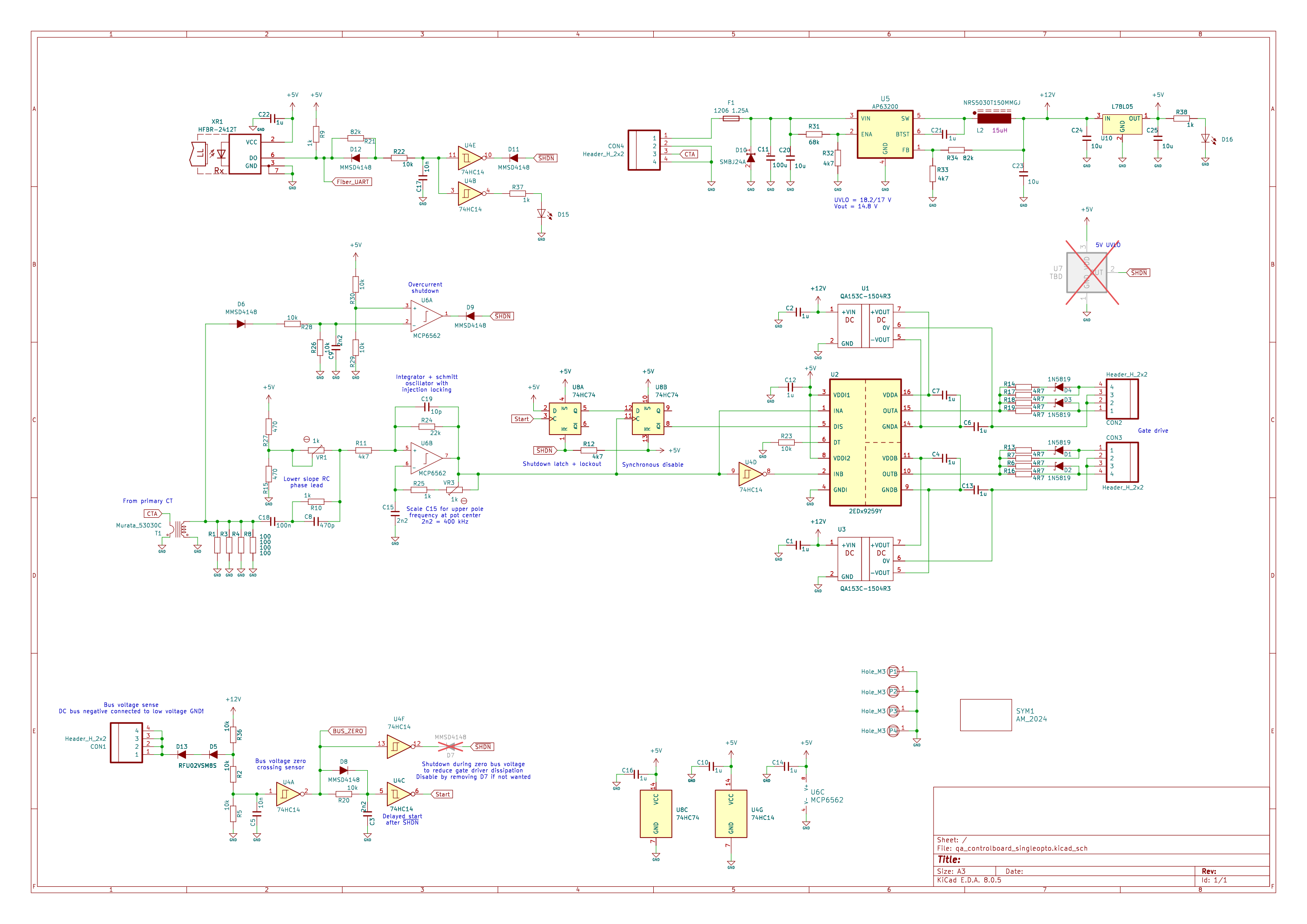 control-board schematic: qa_controlboard_singleopto (KiCad 8, Sep 2024)